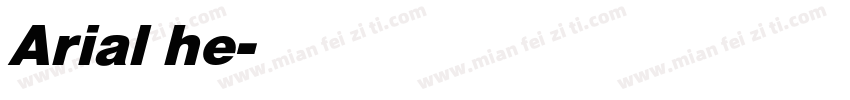 Arial he字体转换